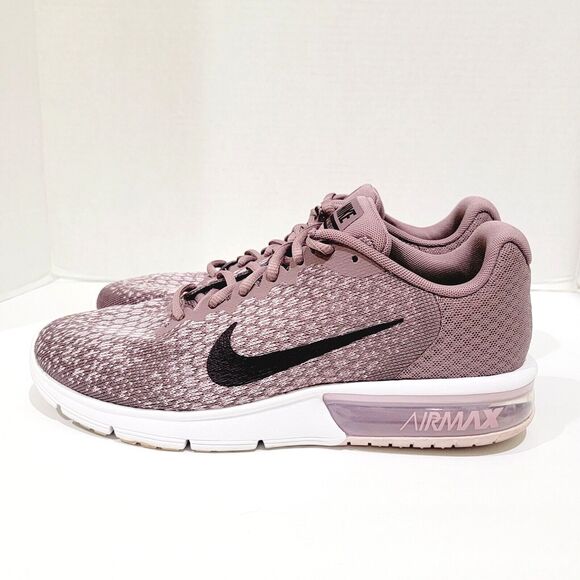 Nike Air Max Sequent 2 Running Shoes Women's Size 10.5 Taupe Grey Port Wine Plum - Picture 5 of 12